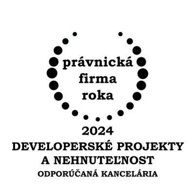 Právnická firma roka 2024 - Developerské projekty a nehnuteľnosti